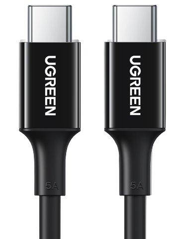 

Кабель зарядный Ugreen Type-C 5А 100W QC4.0 1 м Black (US300), Черный