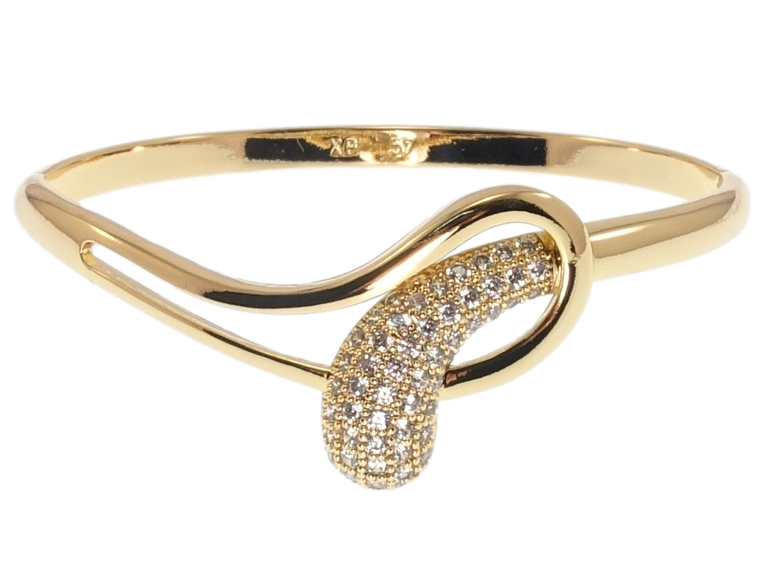 

Браслет Xuping Позолота 18K "Абстрактные петельки" ø 6см