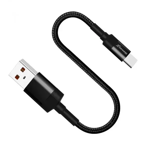 

Кабель USB (папа) = USB type C (папа) 0.2 м Grand-X CU (FM-20C) Black, Черный