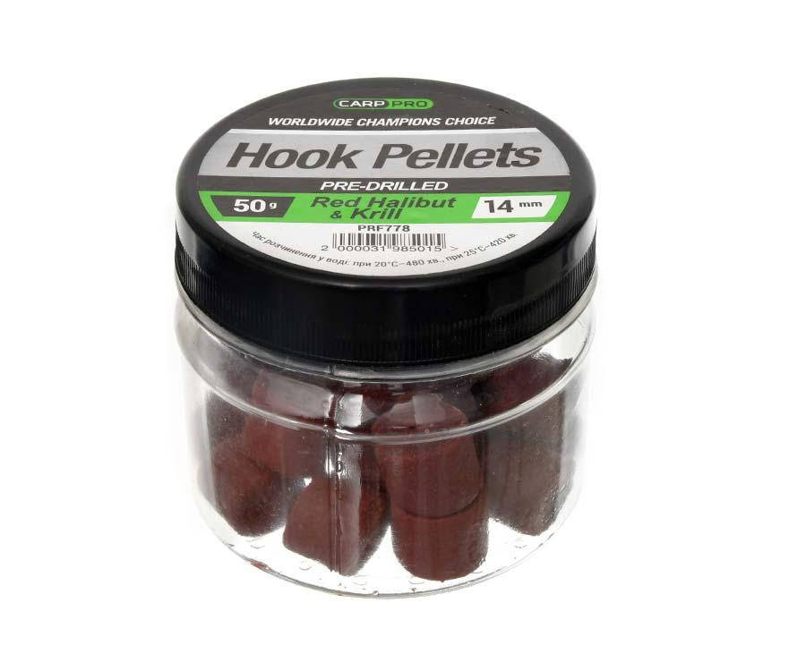 

Насадочный пеллетс Carp Pro Red Pre-Drilled Halibut Krill 14мм