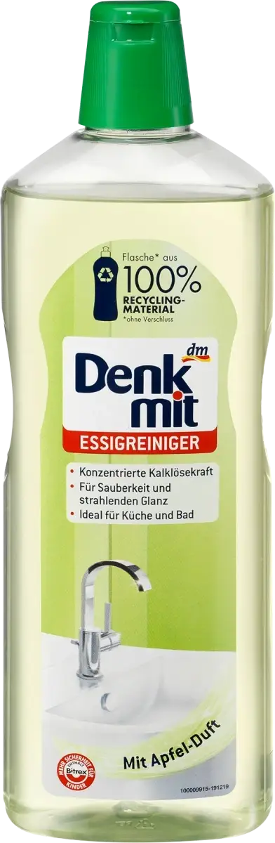 

Средство против известкового и мыльного налета Denkmit Essigreiniger Apfel-Duft, 1L