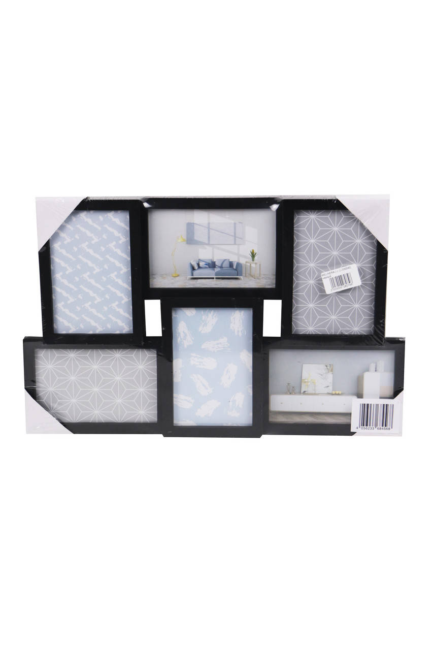 

Фоторамка коллаж на 6 фотографий Melinera - черный LI-330040