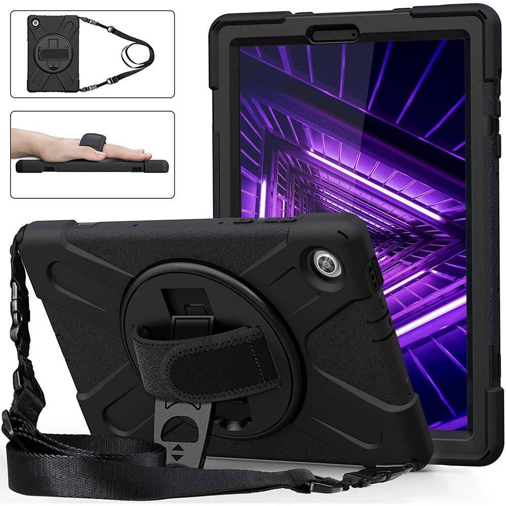 

Противоударный чехол Galeo Heavy Duty для Lenovo Tab M10 FHD Plus TB-X606F, TB-X606X Black, Черный