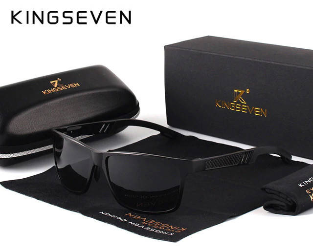 

Мужские поляризационные очки KINGSEVEN N7180, Черный