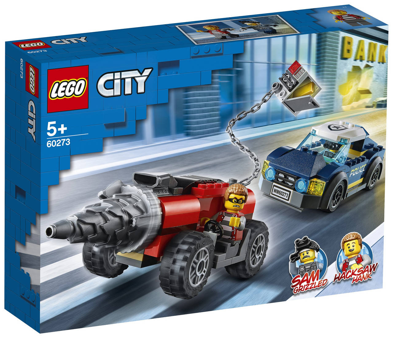 

LEGO ЛЕГО City Полицейская погоня за бурильщиком 60273 (+подарок)