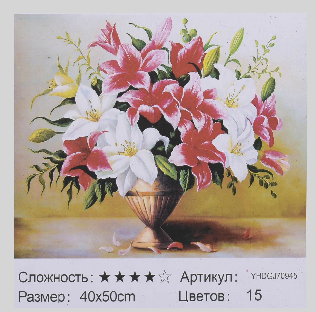 

Картина за номерами + Алмазна мозаїка 2в1 YHDGJ 70945 (30) 50х40см