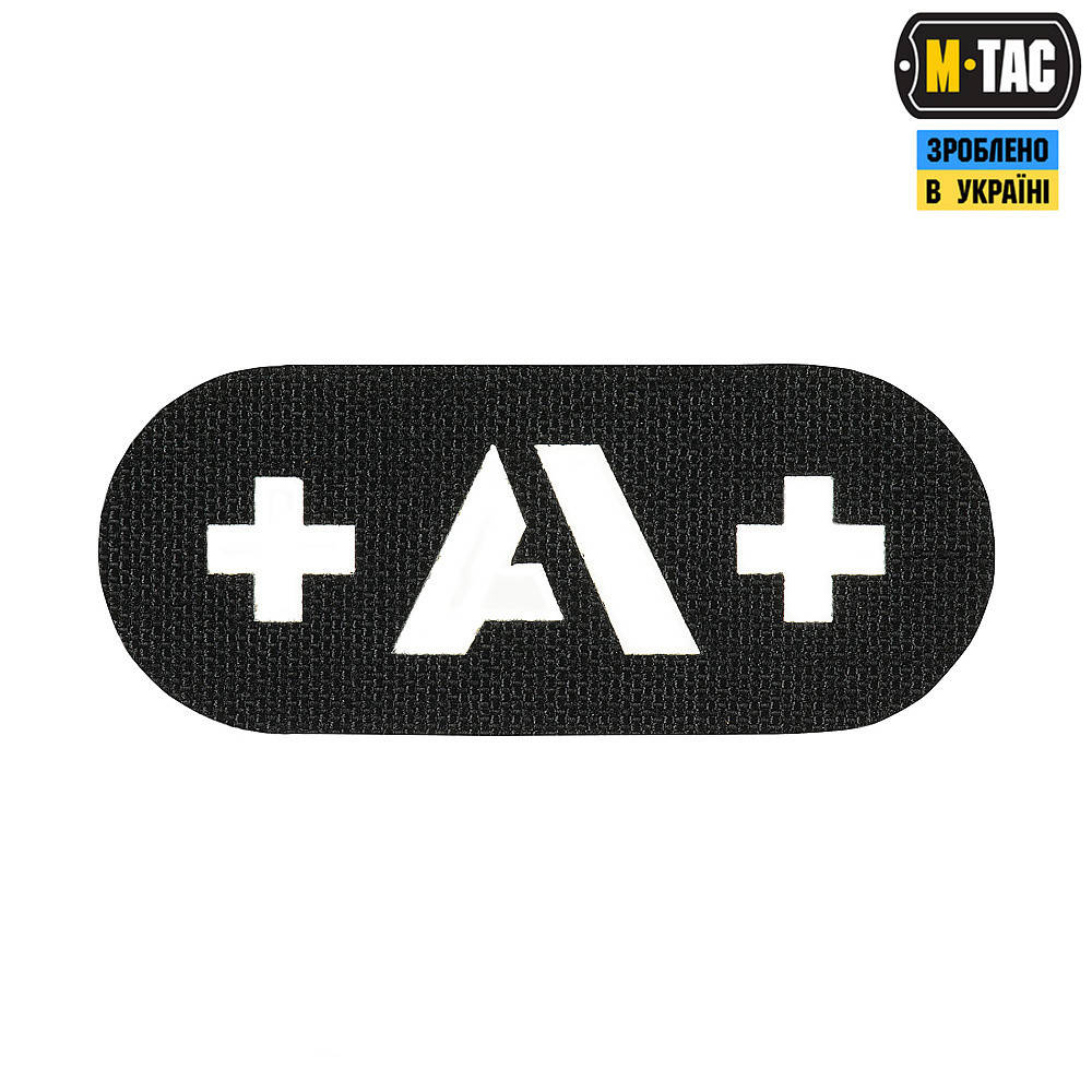 

Нашивка рупа крови +A+ сквозная Laser Cut Black