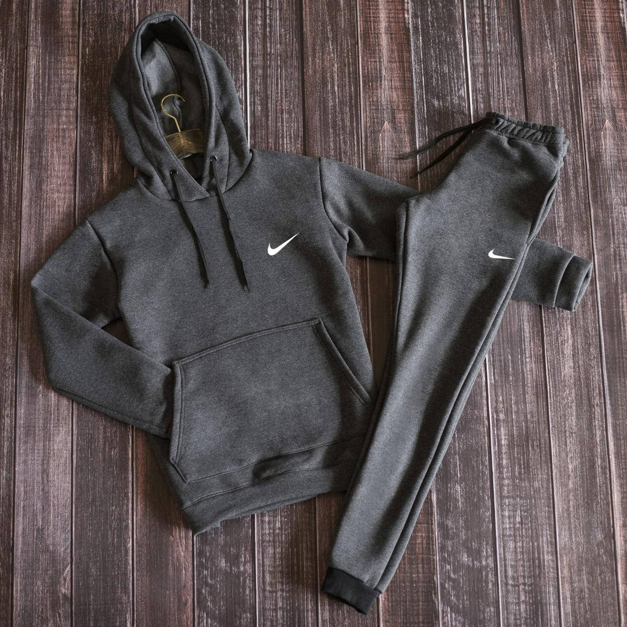 

Мужской спортивный костюм весенний Nike (Найк) темно серый