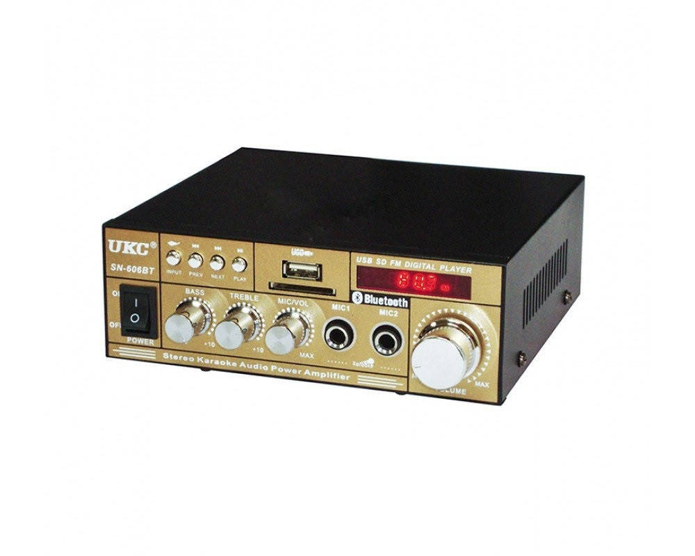 

Усилитель звука UKC AMP 606 BT, Черный