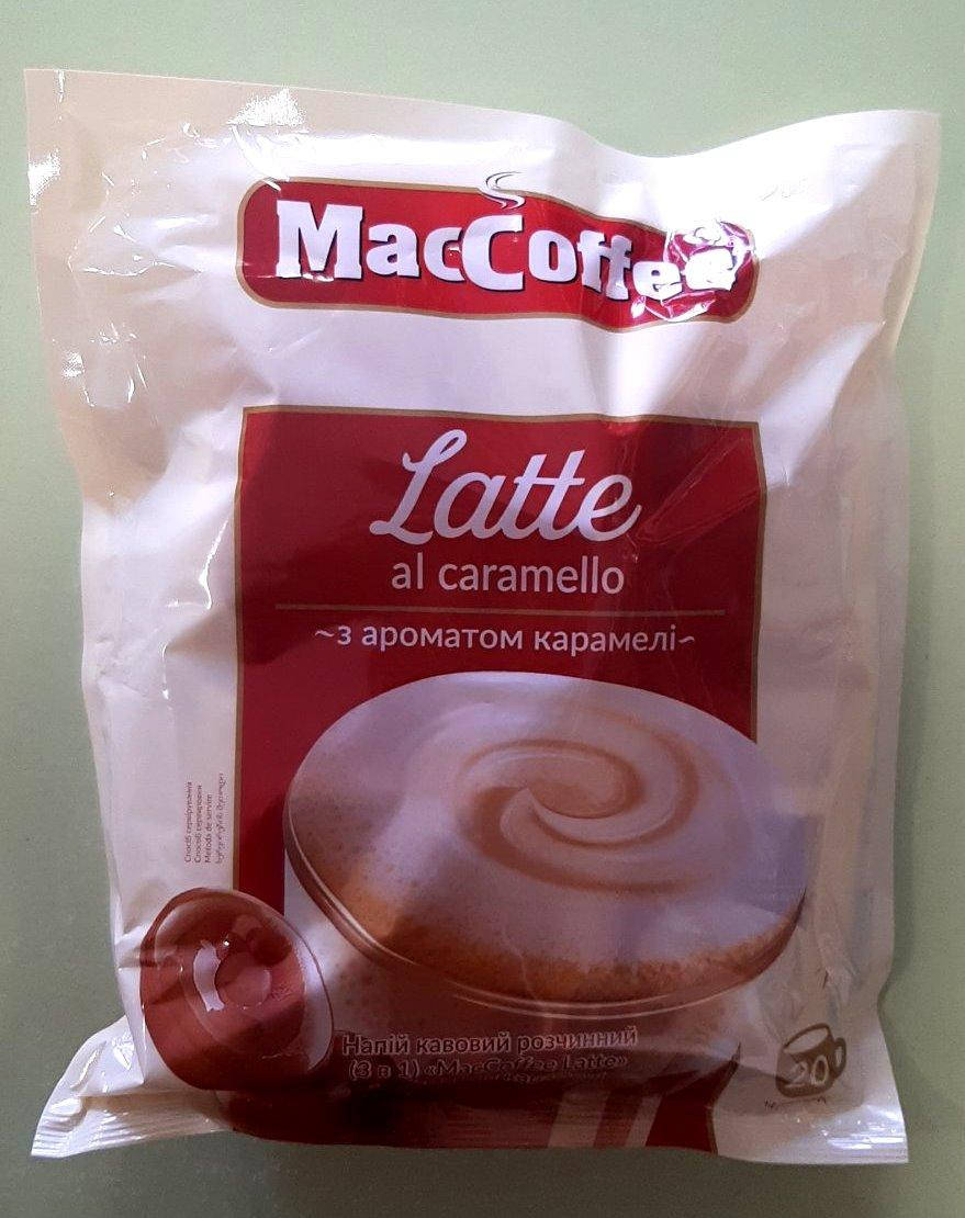 

Кофейный напиток Maccoffee Latte 3 в 1 карамель 20 пакетиков