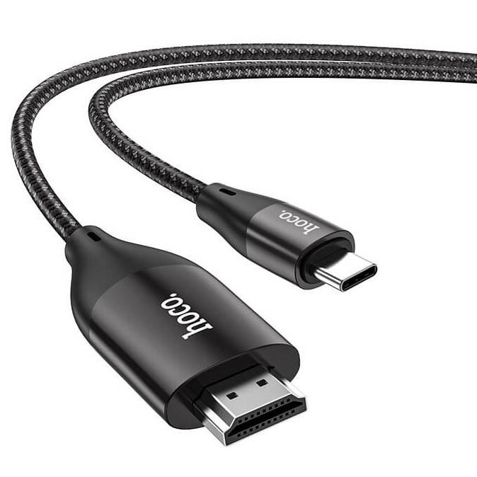 

Кабель переходник Type-C to HDMI 4К Ultra HD HOCO UA16 |2m, 4K| Черный