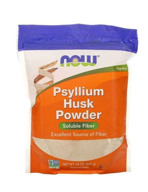 

Псиллиум, Цельная оболочка семян подорожника, 680 грамм Now Foods