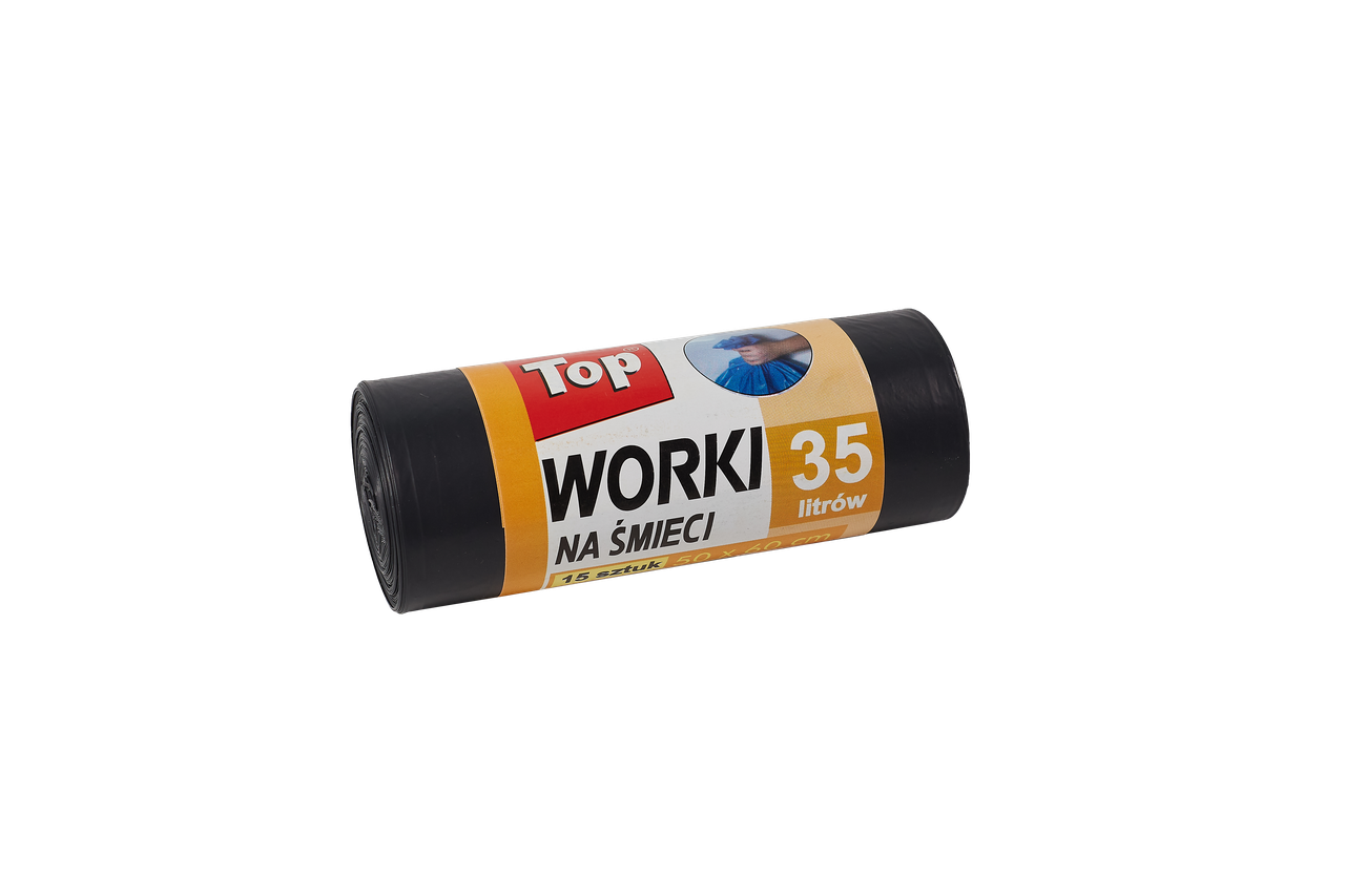 

Пакет для мусора TOP PACK LD черный 50*60/35л 15шт