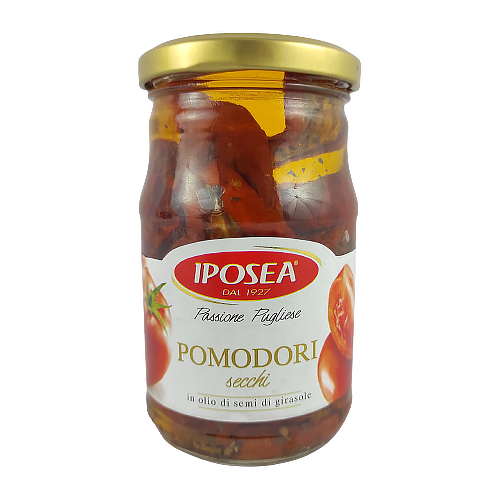 

Помідори Іпосе в'ялені Iposea 160/280g 12шт/ящ (Код : 00-00004936)