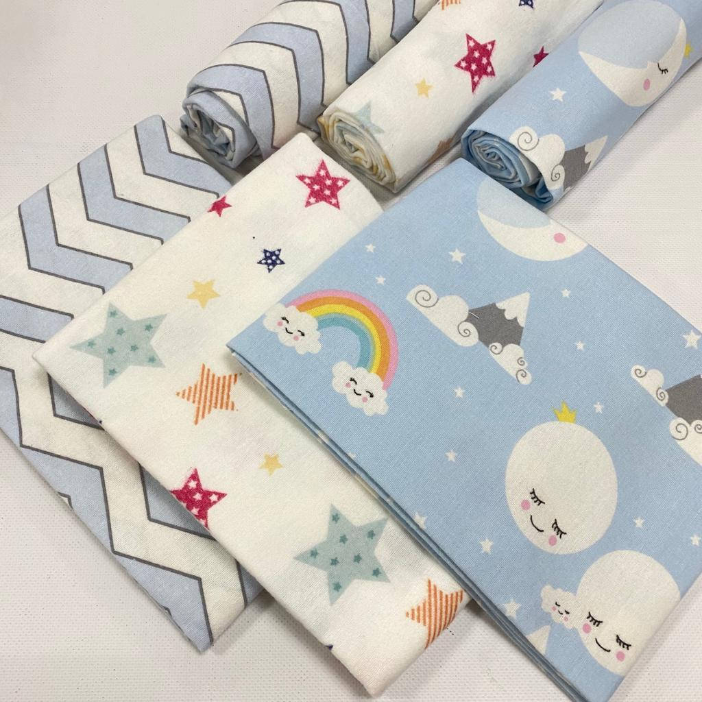 

Комплект фланелевых пелёнок № 48, Разные цвета