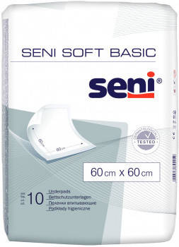 

Пеленки SENI SOFT BASIC 60 x 60 см 10 шт