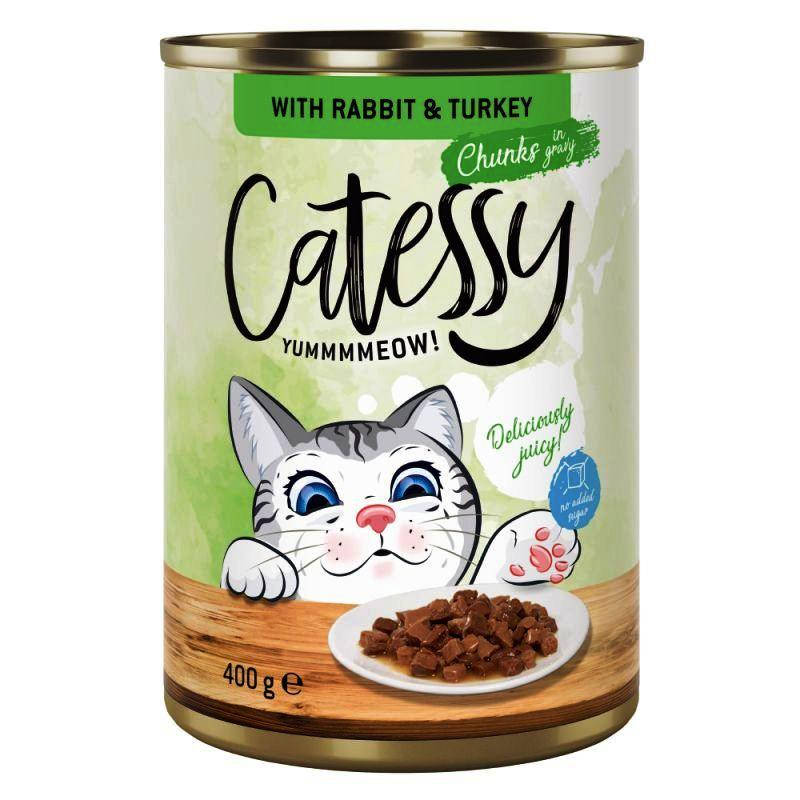 

Консервы для кошек Catessy Кролик с Индейкой в соусе