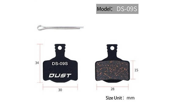 

Колодки тормозные полуметалл disc DUST DS-09S MAGURA MT2, MT4, MT6, MT8