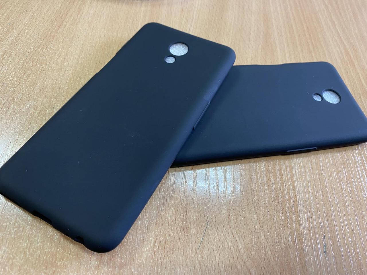 

Чехол бампер для Meizu M6s силиконовый черный матовый