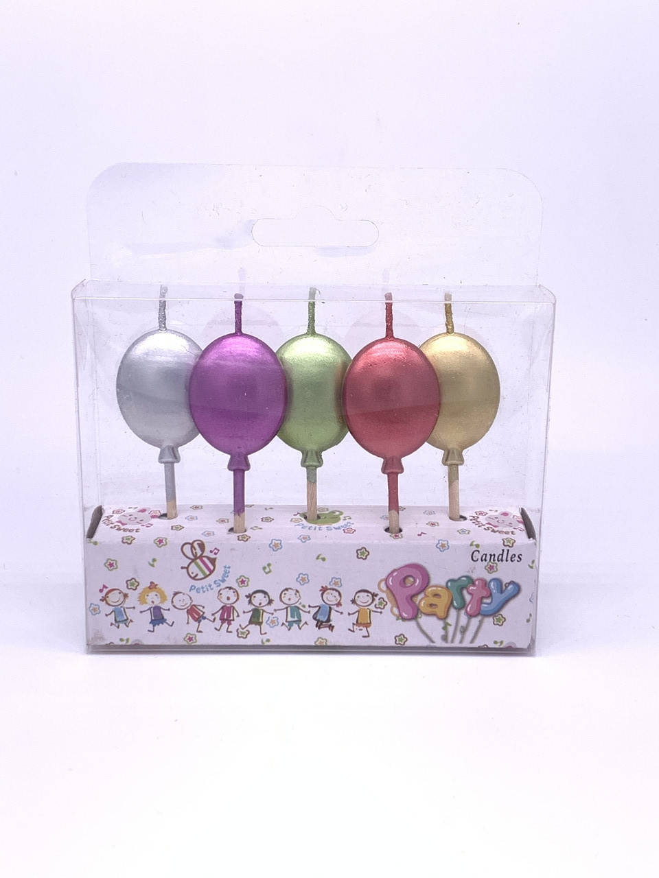 

Свечи в торт «Шарики метал." (5шт.)