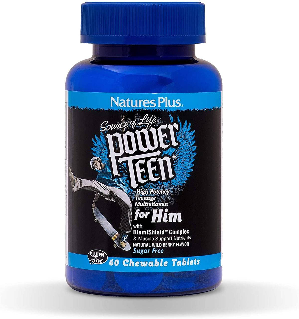 

Natures Plus Source of Life Power Teen For Him 60 жевалок