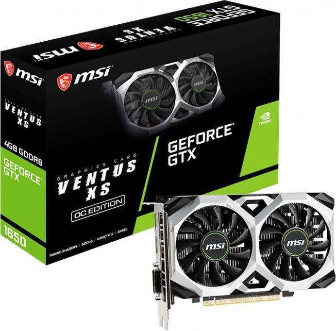 

Видеокарта MSI GeForce GTX 1650 D6 VENTUS XS OC