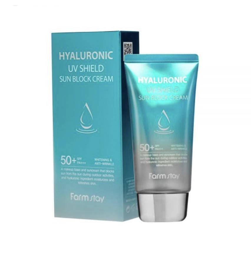 

Солнцезащитный крем с гиалуроновой кислотой FarmStay Hyaluronic UV Shield Sun Block Cream SPF 50+ PA+++ 70g