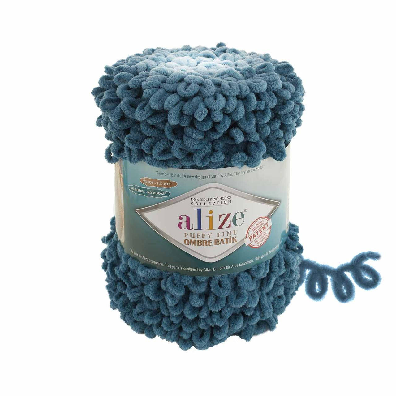 

Alize puffy fine ombre batik №7263, Разные цвета