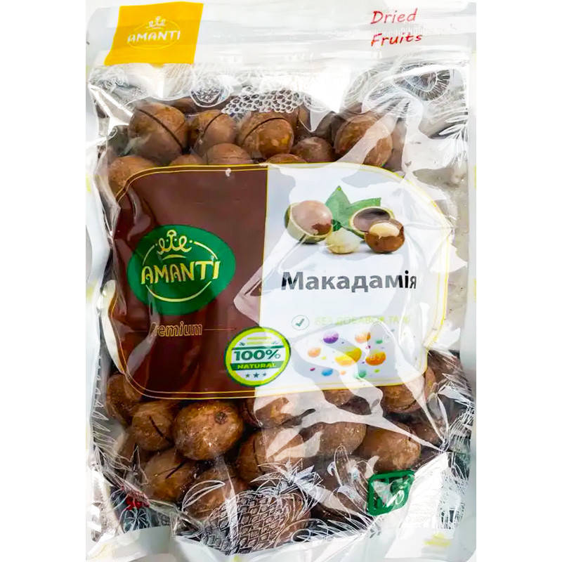 

Макадамія у шкаралупі 0.5кг Amanti
