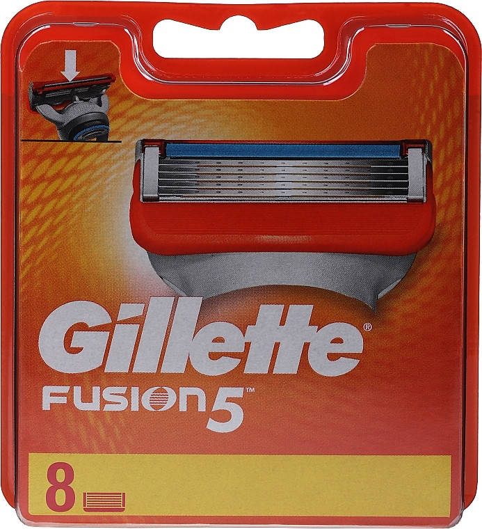 

Запасные лезвия к бритве Fusion 5 Gillette (8)шт, США для Германии