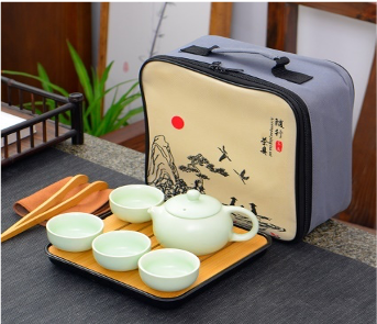 

Дорожный набор посуды для питья чая методом проливов с чабанью (чайным столиком)