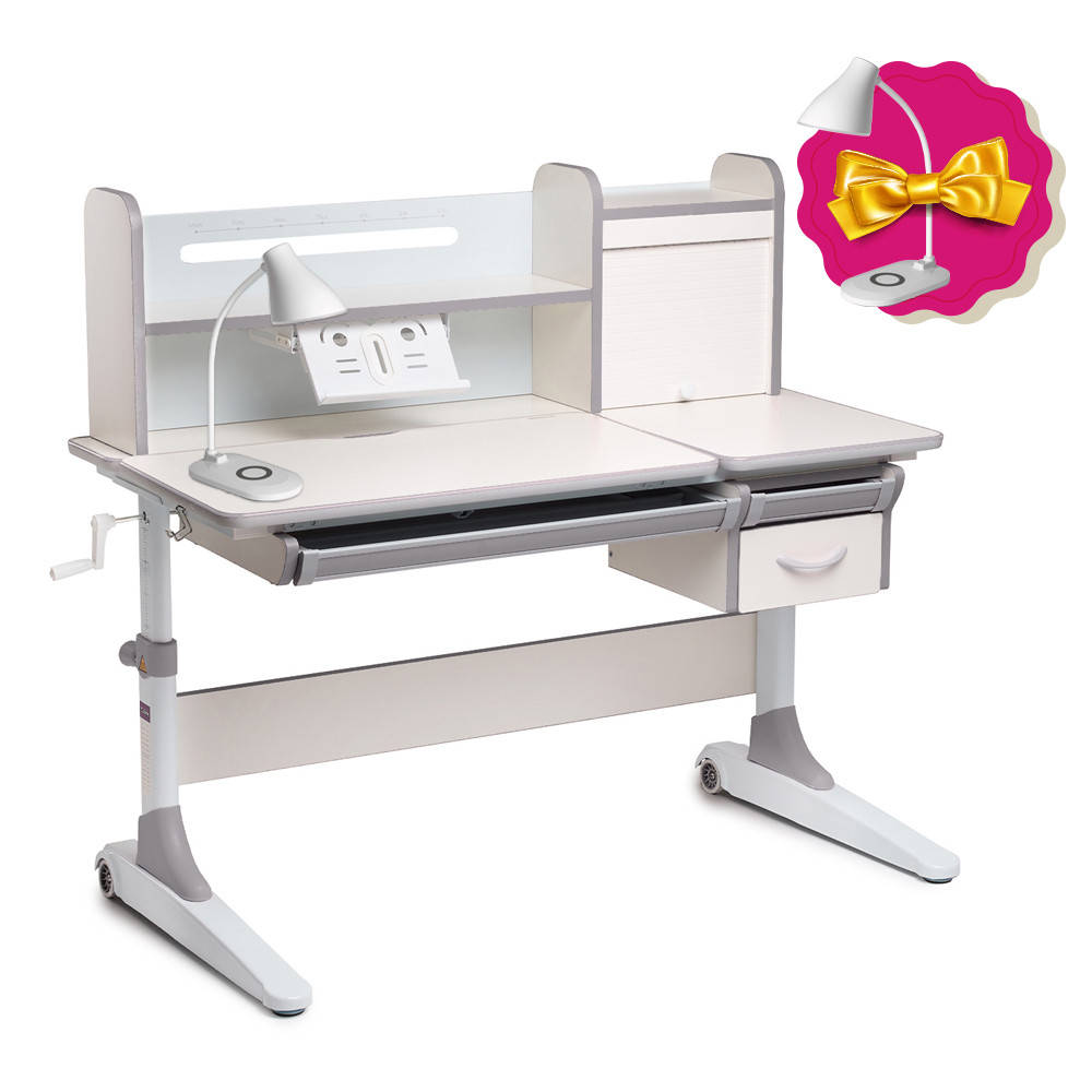 

Парта-трансформер для школьника Ginepro Grey Cubby, Серый
