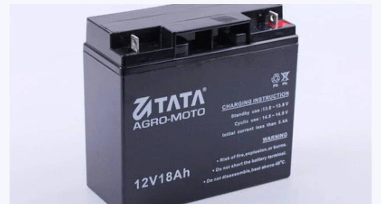 

Аккумулятор для генератора, емкость 18А/ч, напряжение 12V