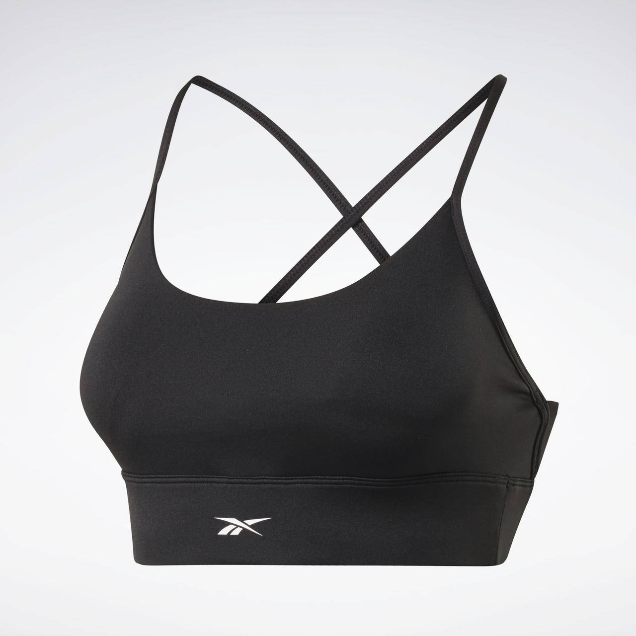 

Топ женский Reebok Workout Ready Low-Impact Tri Bra FQ0427, Черный