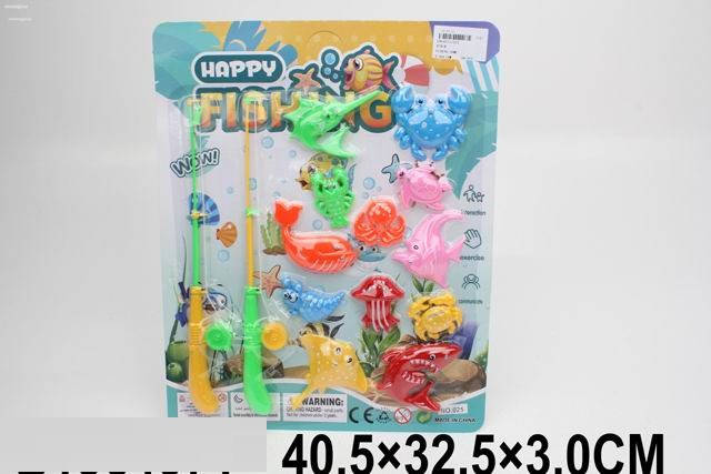 

Рыбалка 025 (1964071) (180шт/2)магнит., 2 удочки,рыбки 12шт, на планшетке 40,5*32,5*3см