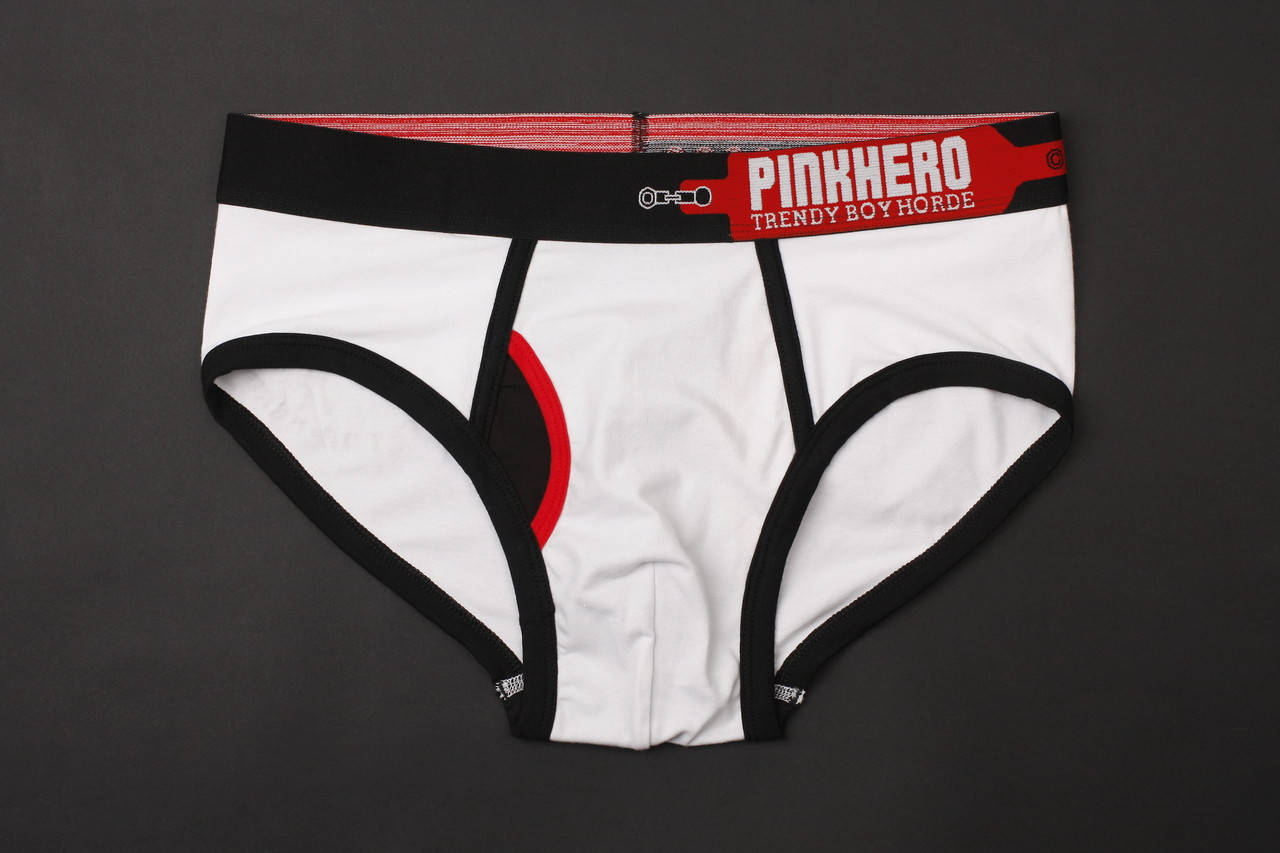 

Мужские трусы Pink hero (плавки слипы) XL, Белый