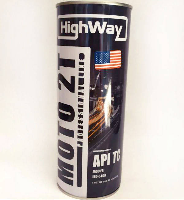 

Моторное масло (полусинтетика) "HighWay" 2Т API TC 1л. (USA)