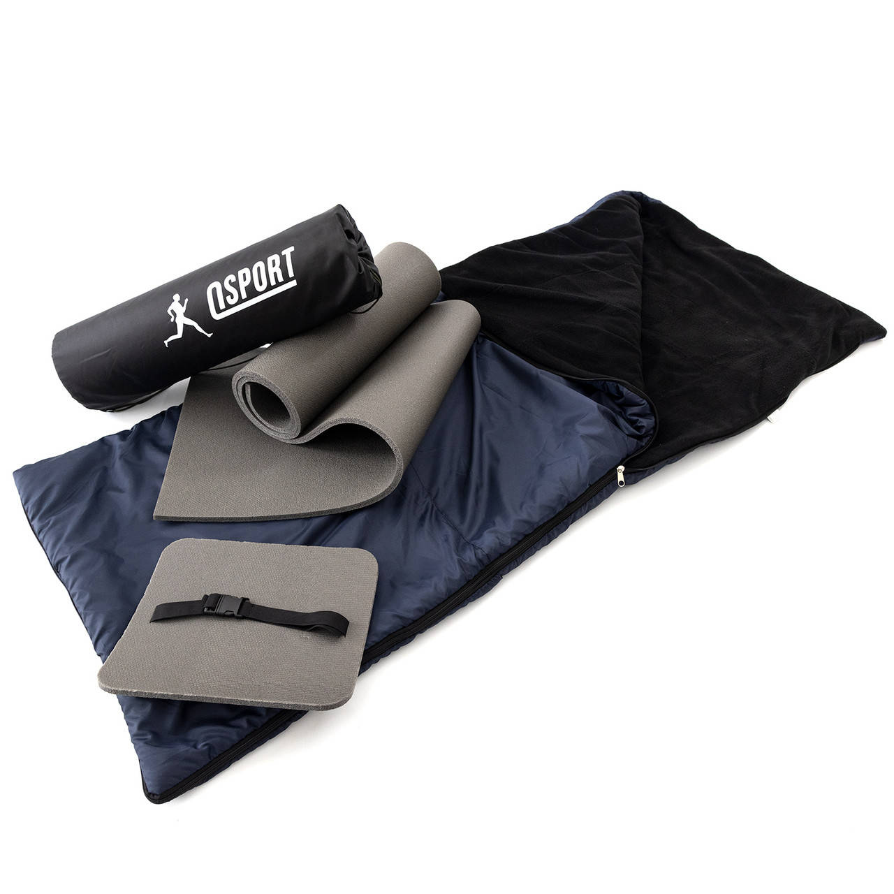 

Коврик туристический + спальник + сидушка (каремат в палатку под спальный мешок) OSPORT Lite Осень (n-0014), Разные цвета