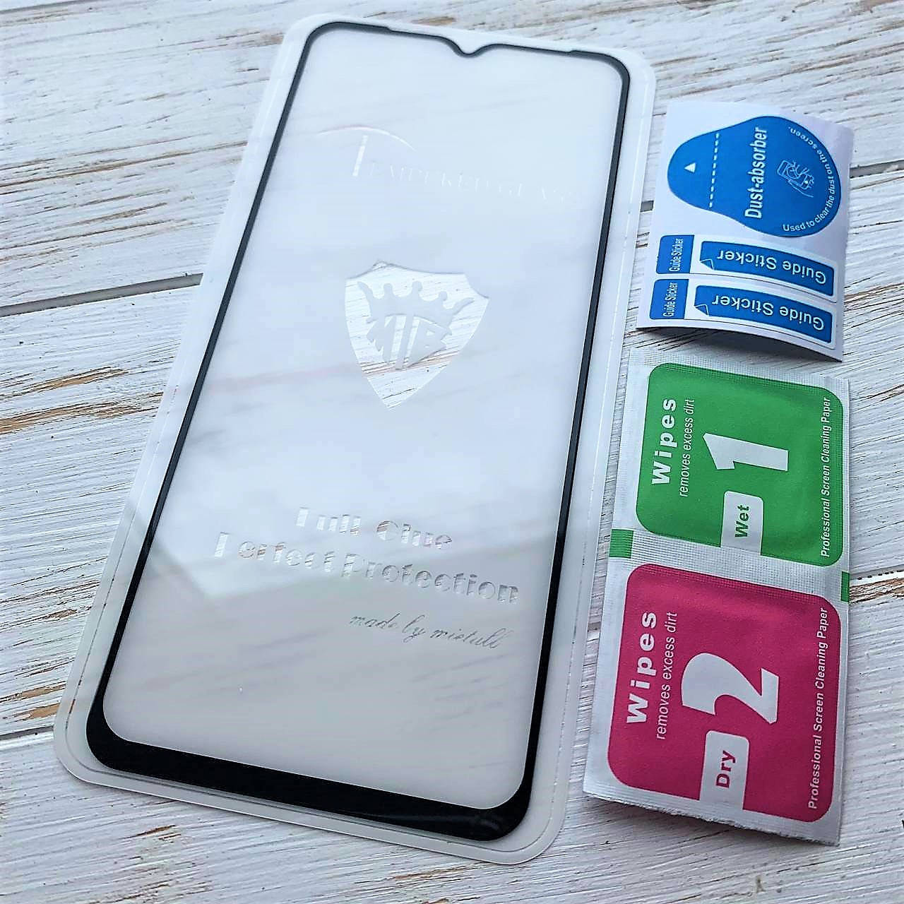 

Защитное стекло для Samsung Galaxy M12 M125 FullGlue чёрное, Прозрачный