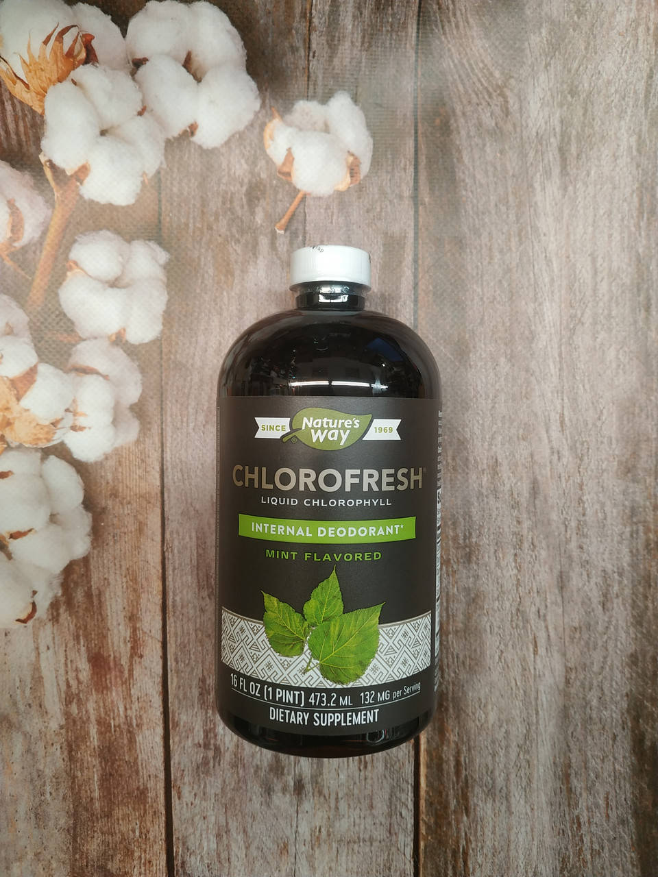 

Nature's Way Chlorofresh chlorophyll 473 ml ,рідкий хлорофіл зі смаком м'яти Natures