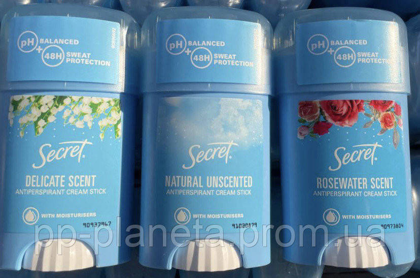 

КРЕМОВЫЙ АНТИПЕРСПИРАНТ SECRET DELICATE SCENT 40 МЛ