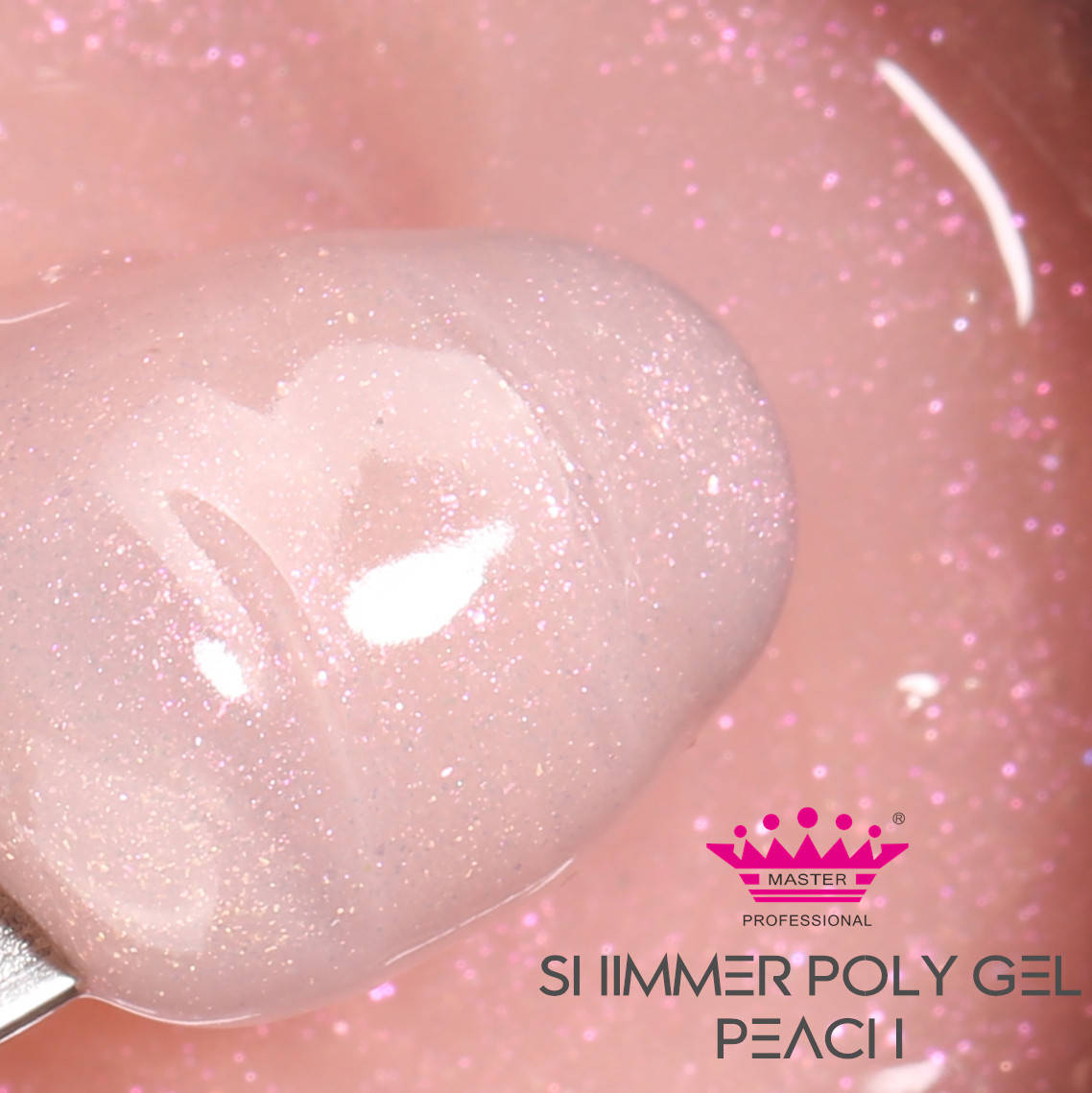 

Poly Gel Акрил Гель Shimmer 15г Peach