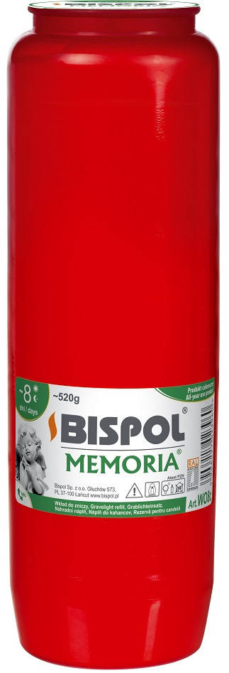 

Вкладыш красный масляный Bispol 8 дней 6,7 х 21,5 см (WO8-030)