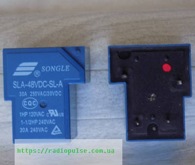 

Реле T90-SLA-48VDC-SL-A ( HLS-T90(15F)-C DC48V ) 30A/250VAC