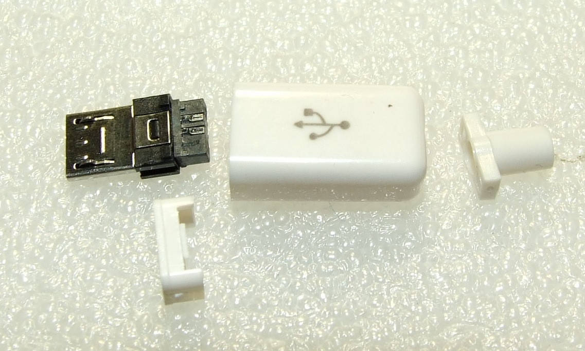 

JC002 Штекер micro usb разъем коннектор роз'єм питания зарядки 5к папа microusb Белый