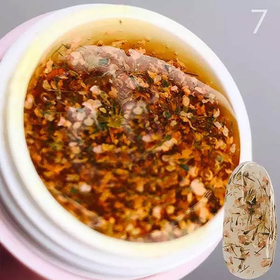 

Гель с сухоцветами Saga Fairy gel 07