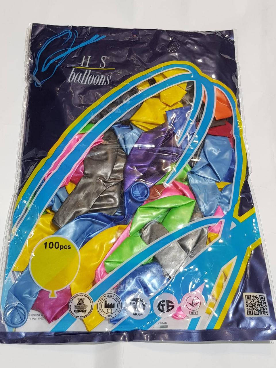 

Воздушные шары перламутровые H.S. Balloons "10 100шт