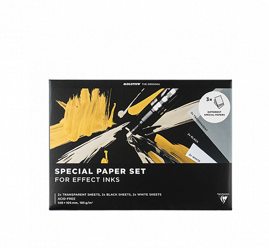 

Набор бумаги Molotow Special Paper Set 148x105mm, Разные цвета