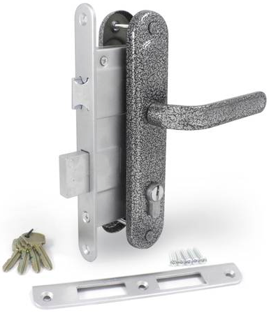 

Замок врезной Мотор Сич (Ф1В) серебро кровосток (Украина)