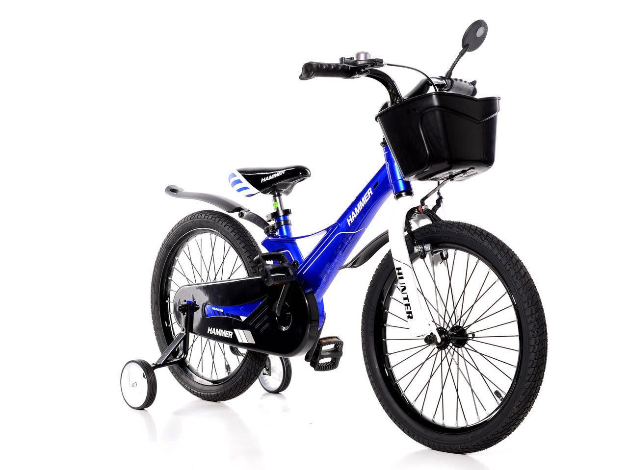 

Детский Велосипед с корзинкой легкий магниевая рама HAMMER HUNTER-1650D Красный синий